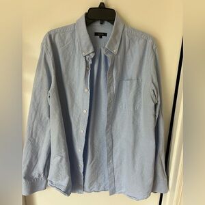 Quince Light Blue Denim Button Down Shirt